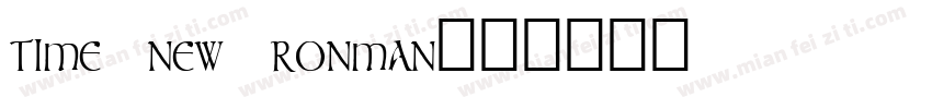 time new ronman字体转换